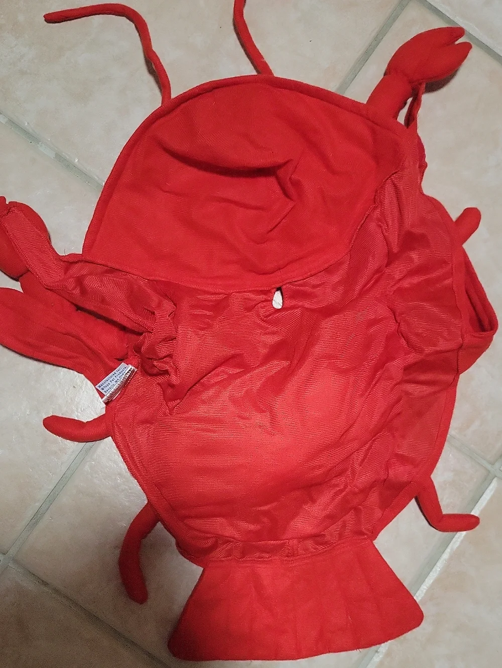 Halloween Dog Pet Easy On Off LOBSTER Crayfish Hoodie Costume Outfit Dog Medium